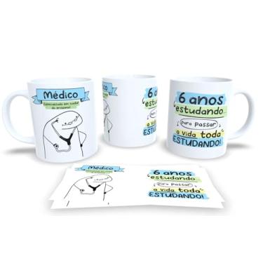Imagem de Caneca Profissões Variadas – Porcelana de Estampa Criativa (Médico)