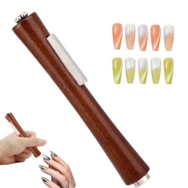 Imagem de lasuroa Íman Olho de Gato 3 em 1 para Unhas, Força Poderosa Caneta Magnética Verniz Gel Multifuncional Bastão Magnético Ferramenta Design Unhas para Salão de Beleza Estúdio Manicure em Casa
