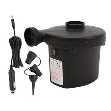 Imagem de Bomba de ar elétrica Bomba de deflatador portátil de inflador 3 bocais para brinquedos infláveis ​​de anel de natação ABS 100V240V AC 12V DC