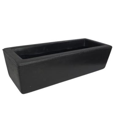 Imagem de Floreira para Plantas，Jardineira para Plantas Floreira de Polietileno P/Jardim Vertical(Preto,80x15)