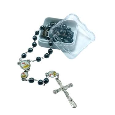 Imagem de FORNECEDOR 6 Terço De Hematita São Jorge