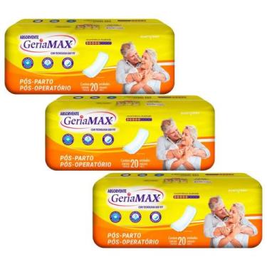 Imagem de Absorvente Geriátrico Pós Parto Geriamax 20 Un Incontinência Absorção 