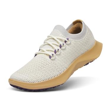 Imagem de Allbirds Tênis masculino Tree Dasher 2 Active, respirável, lavável à máquina, cadarço para caminhada, corrida e academia, Stony Cream (sola bege pedregosa), 39