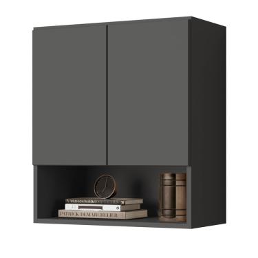 Imagem de Armario Aéreo Organizador Multiuso Quarto Sala Bela 2 Portas