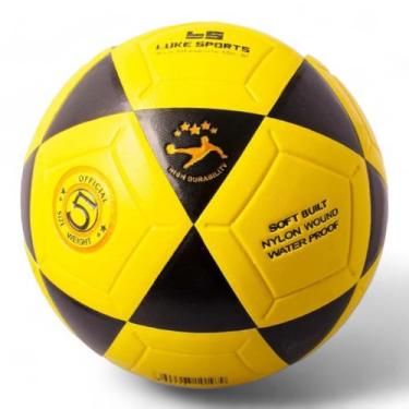 Imagem de Bola de Futevôlei Poker FTV 5 Rio, Preto, Amarelo