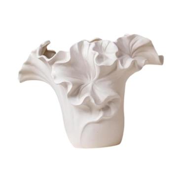 Imagem de Ｂｅｓｇａ Vaso de cerâmica para flores, arranjo floral, versátil, simples, de porcelana fosca, para entrada de escritório, decoração de casa e fazenda, Style a