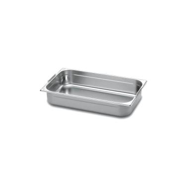 Imagem de Cuba Gastronômica 1/1 Em Aço Inox Com Alças Móveis Profundidade 100 Mm - Aço 304