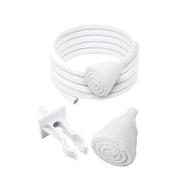 Imagem de Chuveirinho Quick Fame com Suporte e Mangueira de 2 metros Branco