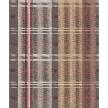 Imagem de Papel De Parede Botany House Xadrez Roxo 15568