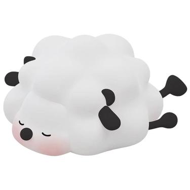 Imagem de Luminaria Abajur Led Mesa Ovelhinha Touch Muda de Cor Usb Recarrregavel Anti Alergica Silicone