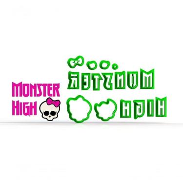 Imagem de Cortador Monster High - Logo Modular Tamanho 7 Cm