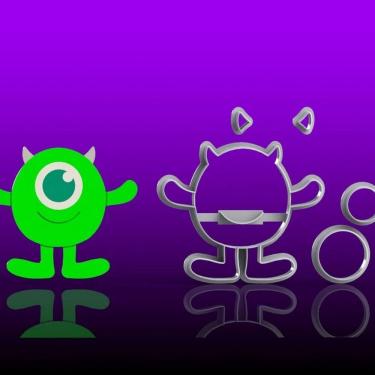 Imagem de Cortador Monstros S/A Cute Maicow Modular Tamanho 7cm