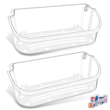 Imagem de [Pacote com 2] Prateleiras de porta de geladeira atualizadas 240356402, compatível com peças de prateleira de porta de geladeira Frigidaire FFSS2615TS0 LFSS2612TF0 LFSS2612TE0 AP2549958 FGHS2631PF4A