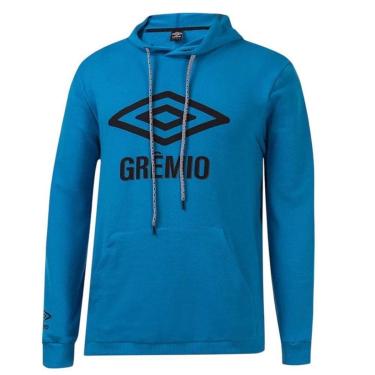 Imagem de Blusão Umbro Grêmio Graphic Fan 2022 Masculino - Azul GG-Masculino