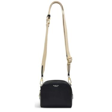 Imagem de RADLEY Bolsa tiracolo feminina London de couro pequena Arden Crescent Black H9293001, preta, pequena