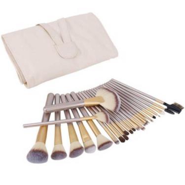 Imagem de Kit de Pincéis para Maquiagem Lorben Profissional com 24 Peças e Estojo Organizador-Unissex