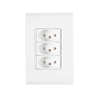 Imagem de Conjunto 3 Tomadas 3p 10a Branca - Linha Liz Tramontina