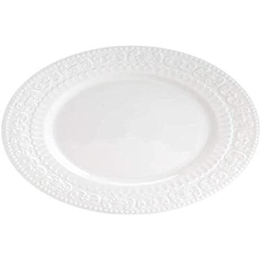 Imagem de Prato Raso De Porcelana New Bone Angel Branco 26cm Lyor Branco No Voltagev