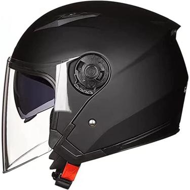 Imagem de Capacete De Motocicleta Retrô De Meia Face Capacete De Moto De Viseira Dupla Capacete De Boné De Beisebol Aprovado Pela Ece Para Adultos Homens Mulheres Capacete De Boné De Caveira Para Mot