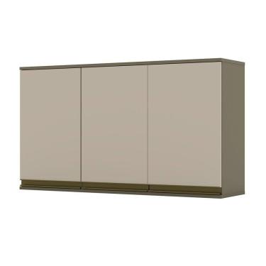 Imagem de Armário Aéreo 03 Portas 120cm Connect Duna Cristal Henn 