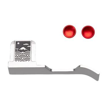 Imagem de Punho de polegar de metal com capa de sapata quente para Fujifilm X100V/X100VI Padrão Mar de Nuvens Câmera Hot Shoe Punho de Mão de Polegar (Mar de Nuvens)