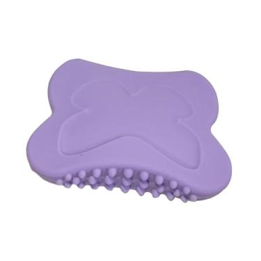 Imagem de Kokiya Ferramenta de massagem manual Gua Sha, antiderrapante, exclusiva e confortável, silicone, escova para prancha de guasha, presente para spa corporal, Roxo
