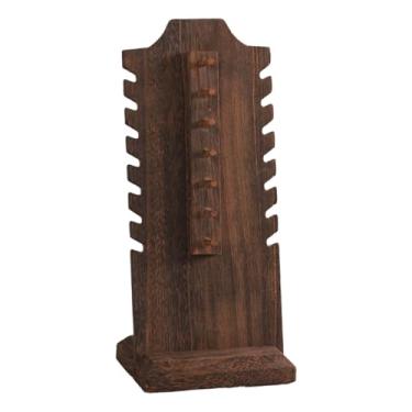 Imagem de YIJU Suporte para colar, porta-joias, organizador de joias de madeira, colar, corrente, pingente, expositor para venda, loja, quarto, loja