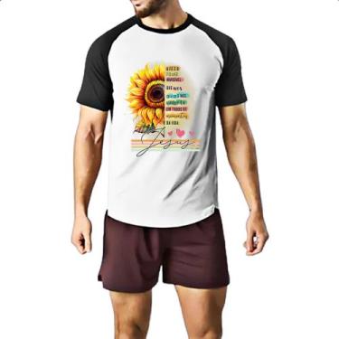 Imagem de Camiseta Raglan Gospel Girassol a Fe - Alearts, M