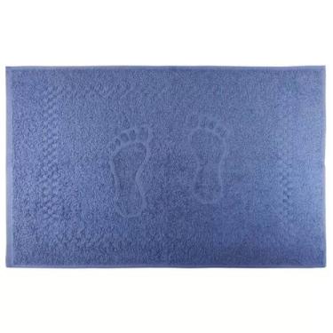 Imagem de Toalha de Piso Buettner Pezinhos 100% Algodão - 45x70cm, Azul Infinity