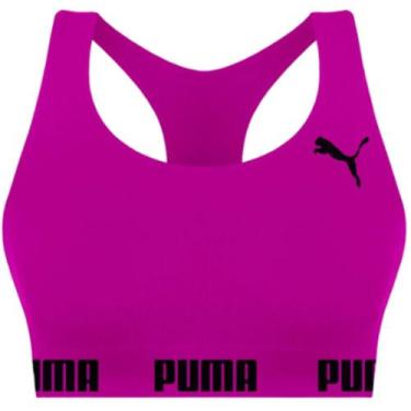 Imagem de Top Puma 27070 Sem Costura Nadador Toque Leve Poliamida, Orquídea, M