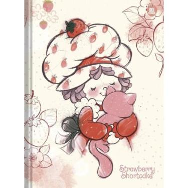 Imagem de Caderno Colegial Costurado Capa Dura Moranguinho 160 folhas Strawberry