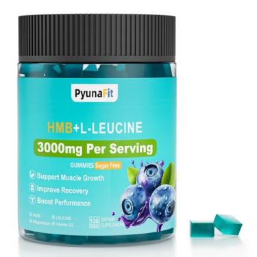 Imagem de Suplemento de gomas PYUNAFIT HMB Leucina com vitamina D3 120 ct