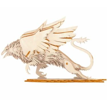 Imagem de Animal 3D Wooden Puzzle for Adults, Griffin Model Kits to Build, 9.2×12.2×5.5in, Tabletop Decoration