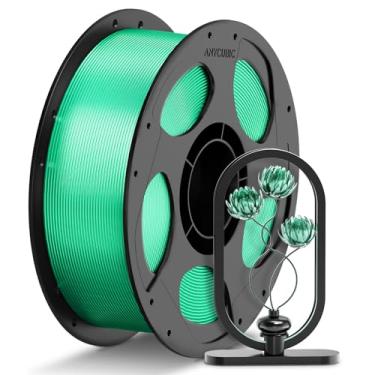 Imagem de ANYCUBIC Filamento PETG 1,75 mm, filamento de impressora 3D, translúcido e vibrante, precisão dimensional +/- 0,02 mm, impressão com a maioria das impressoras 3D FDM, carretel reutilizável de 1 kg