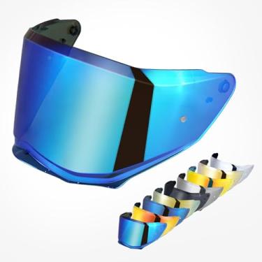 Imagem de Protetor facial de capacete para Sedici Duale Mips viseira de capacete Mips Parlare para substituição de capacetes de carbono forjado SEDICI Duale (REVO-azul)