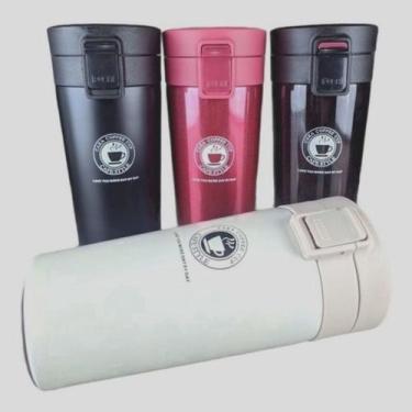 Imagem de Copo Termico Vacuo Café Suco Chá Quente Caneca c/ Insufor 360 ml CORES