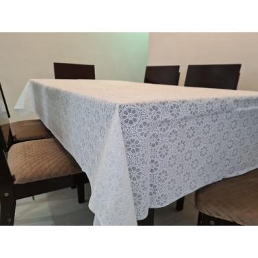 Imagem de Kit Toalha de Mesa 6 Lugares Rendada TNT + Toalha de Cristal - Admirar