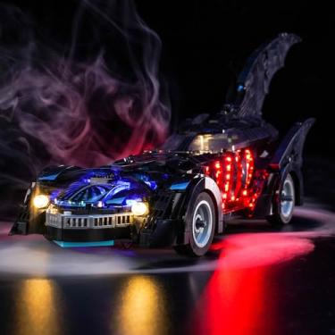 Imagem de LocoLee Kit de luz compatível com Lego 76304 Batman Forever Batmóvel – sem modelo apenas luz, acessórios de iluminação LED compatíveis com Lego Bat Eternity Batmóvel (versão RC)