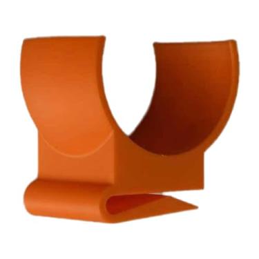 Imagem de Colaxi Coletor de bolas de tênis, ferramenta leve para golfe, para áreas externas, ferramenta de de bolas de tênis de padel, sem necessidade de dobrar, Laranja