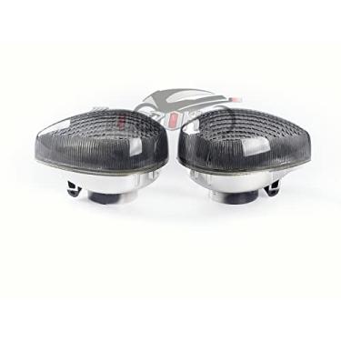 Imagem de Compatível com Yamaha FZ6; FZ6R; YZF-R1; FJ-09; FZ07; YZF-R3; YZF-R6; MT-01; XJ6F; FZ1; XSR900; Lente de seta piscante Flaher (lente de seta, sem lâmpadas, lentes de fumaça)