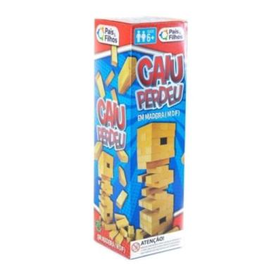 Imagem de Caiu Perdeu em Madeira (MDF), Jogo de Blocos de Montar, 6+ Anos