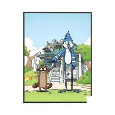 Imagem de Pôster Vintage De Anime Adventure Time Sem Moldura Em Papel Kraft Para