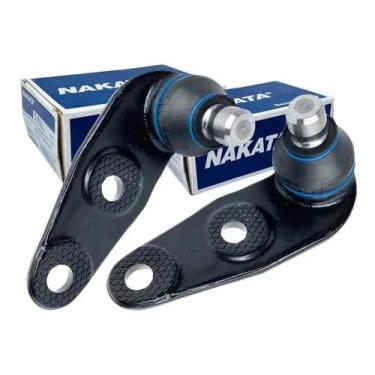 Imagem de Pivôs Dianteiros Originais Compatível com Gol Parati Saveiro G2 G3 G4 Após 97 C/Direção Hidráulica - Pino Grosso Curvado