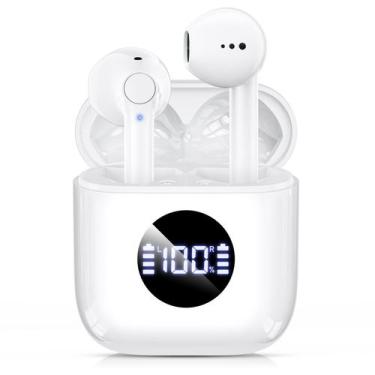 Imagem de Fones de ouvido sem fio ZONWOO Bluetooth 5.3 com estojo de carregament