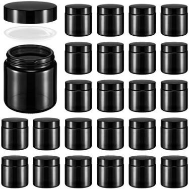 Imagem de Frascos de vidro Norme 4 onças/120 ml com tampas à prova de vazamentos