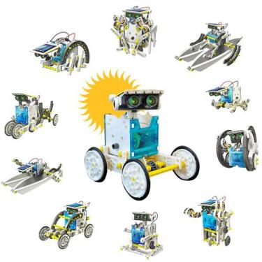 Imagem de Kit Robô 13 Em 1 Robótica Educacional Energia Solar - Robomix