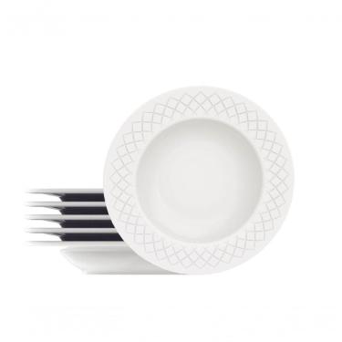 Imagem de Conjunto De Pratos Fundos Tramontina Ingrid Em Porcelana 23cm