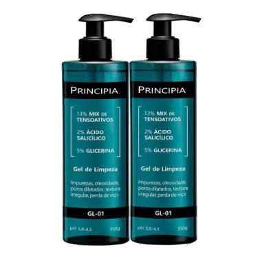 Imagem de Kit 2 Gel de Limpeza Principia GL-01 Mix de Tensoativos, Ácido Salicíl