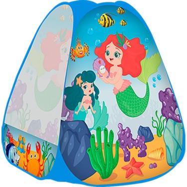 Imagem de Barraca Infantil Casinha Tenda Cabana Sereias 86 cm x 75 cm
