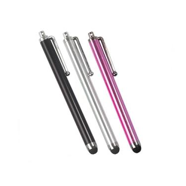 Imagem de HaawStez Caneta Stylus Stylus de metal capacitiva 9.0 para smartphone, tablet, iOS/Android, dispositivos celulares com tela sensível ao toque (multicolorida, 3 peças)